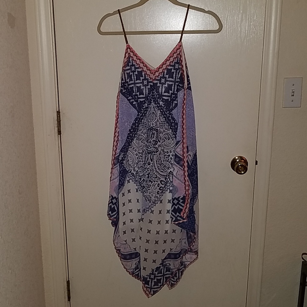 Buckle Jolt Handkerchief Dress Leather Straps